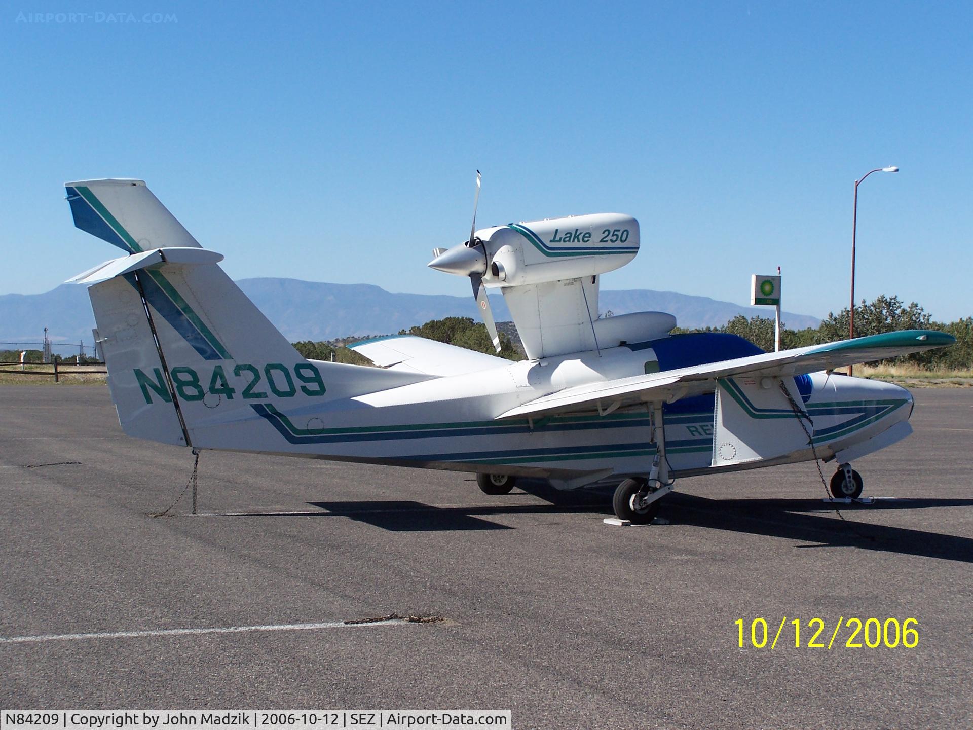 N84209, Aerofab Inc Lake LA-250 C/N 85, Sedona Airport