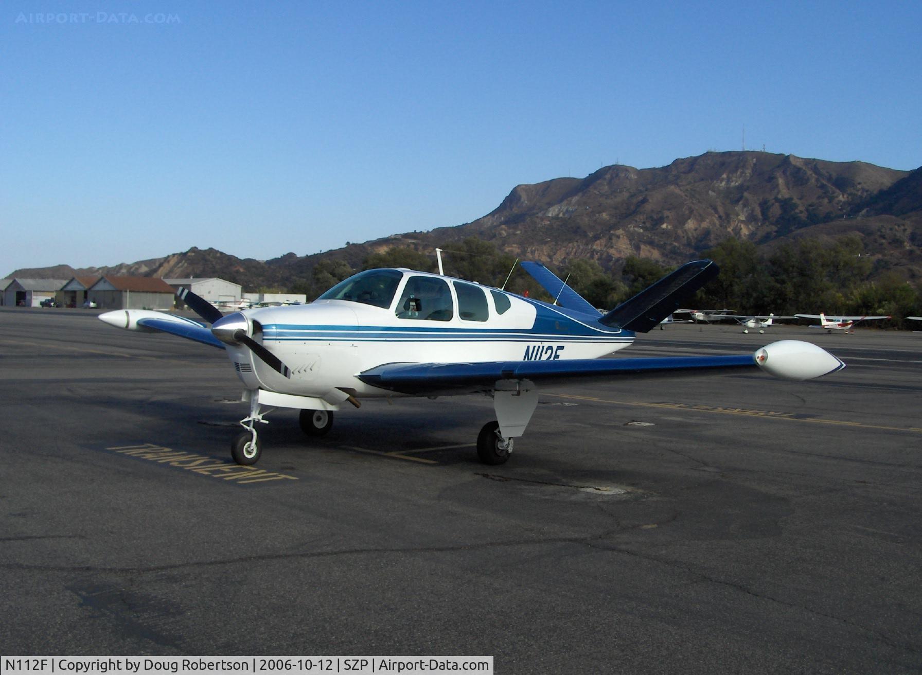 N112F, 1957 Beech H35 Bonanza C/N D-5200, 1957 Beech H35 BONANZA, Continental O-470-G 240 Hp
