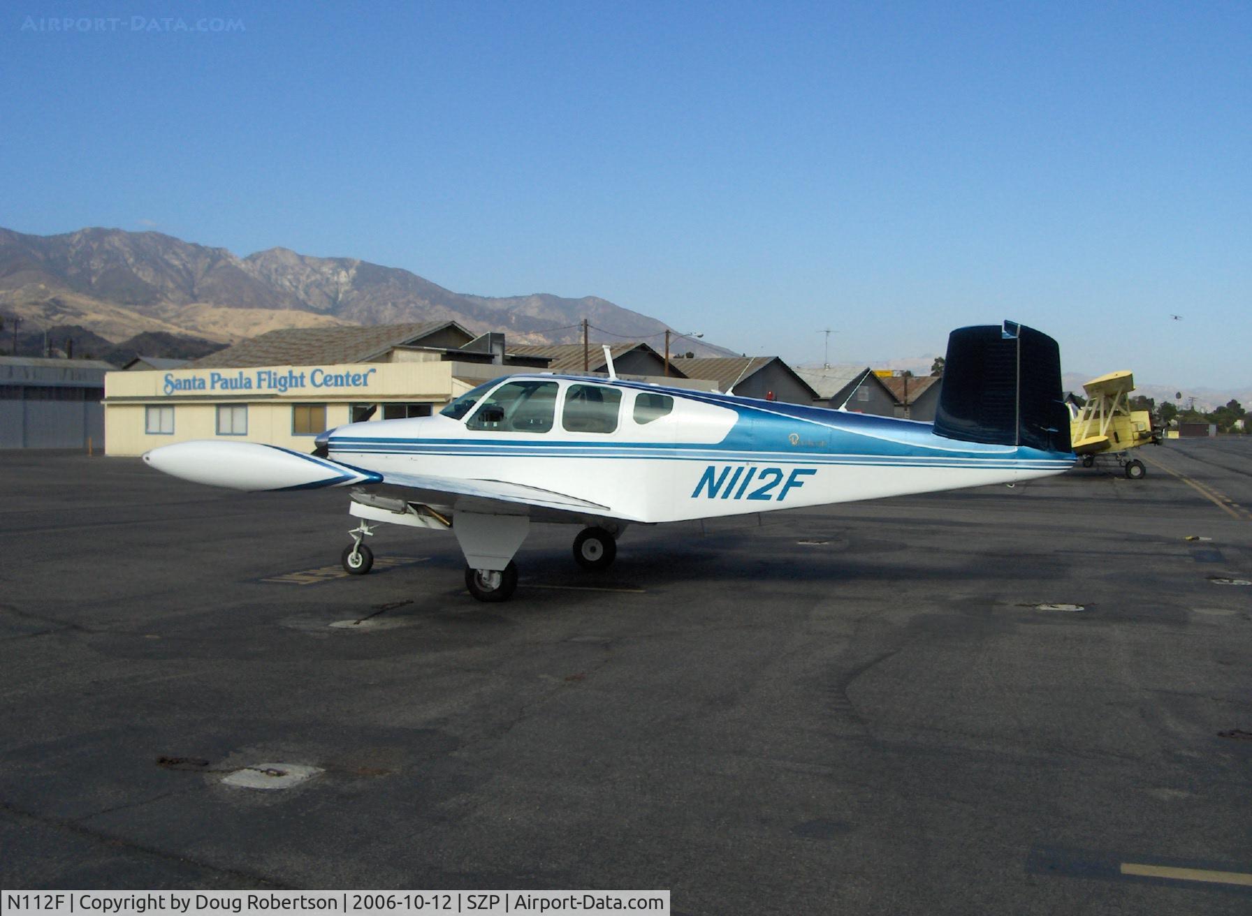 N112F, 1957 Beech H35 Bonanza C/N D-5200, 1957 Beech H35 BONANZA, Continental O-470-G 240 Hp
