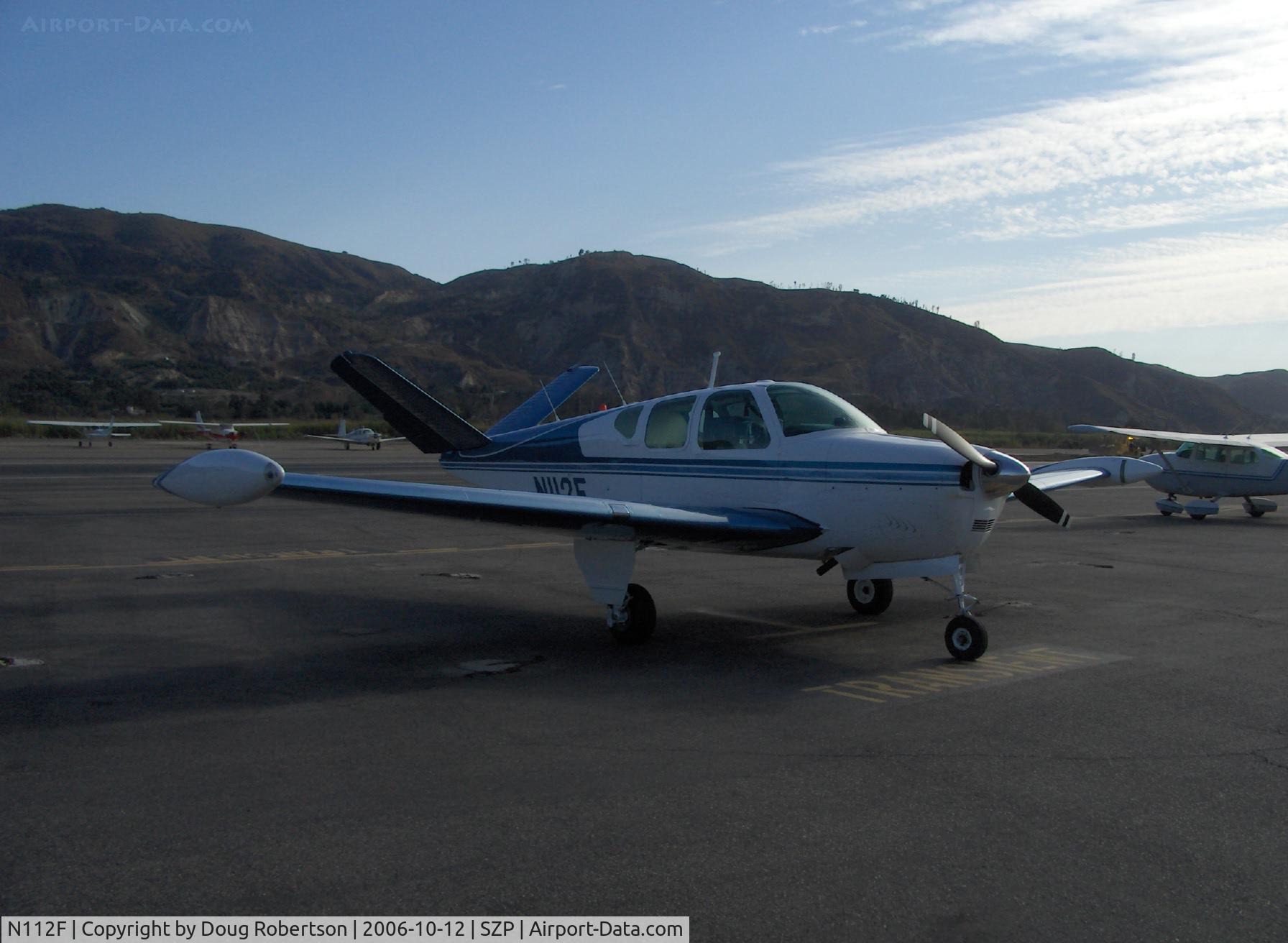 N112F, 1957 Beech H35 Bonanza C/N D-5200, 1957 Beech H35 BONANZA, Continental O-470-G 240 Hp