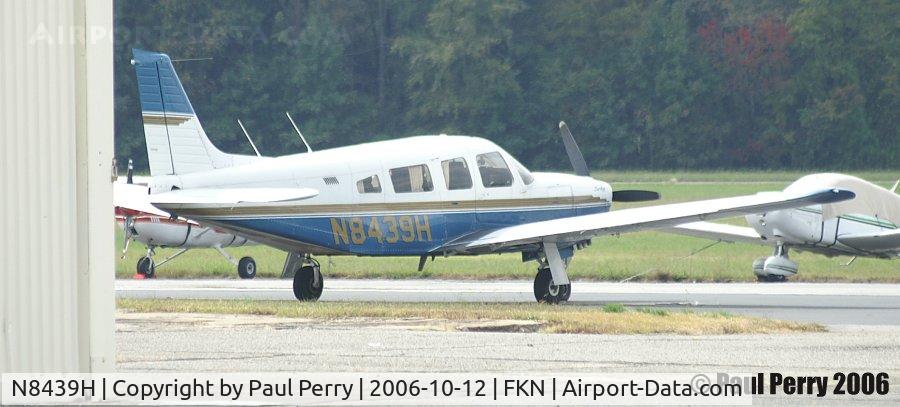 N8439H, 1981 Piper PA-32R-301 Saratoga SP C/N 32R-8113116, Visiting Franklin, VA; shortly after a very rainy period