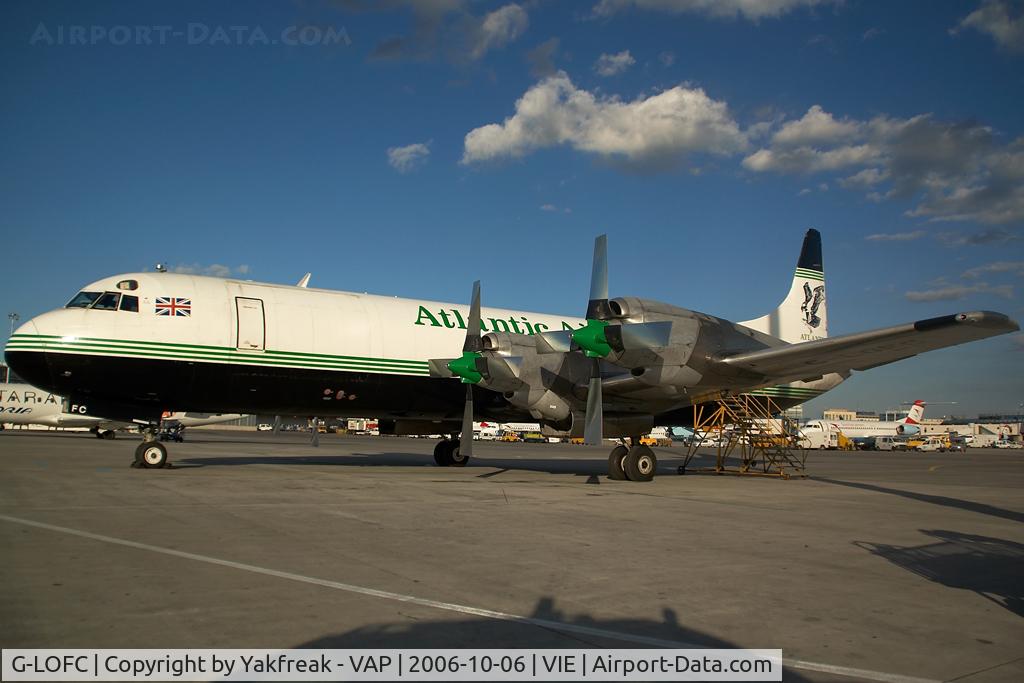 G-LOFC, 1959 Lockheed L-188C(F) Electra C/N 1100, Atlantic Airlines Lockheed Electra