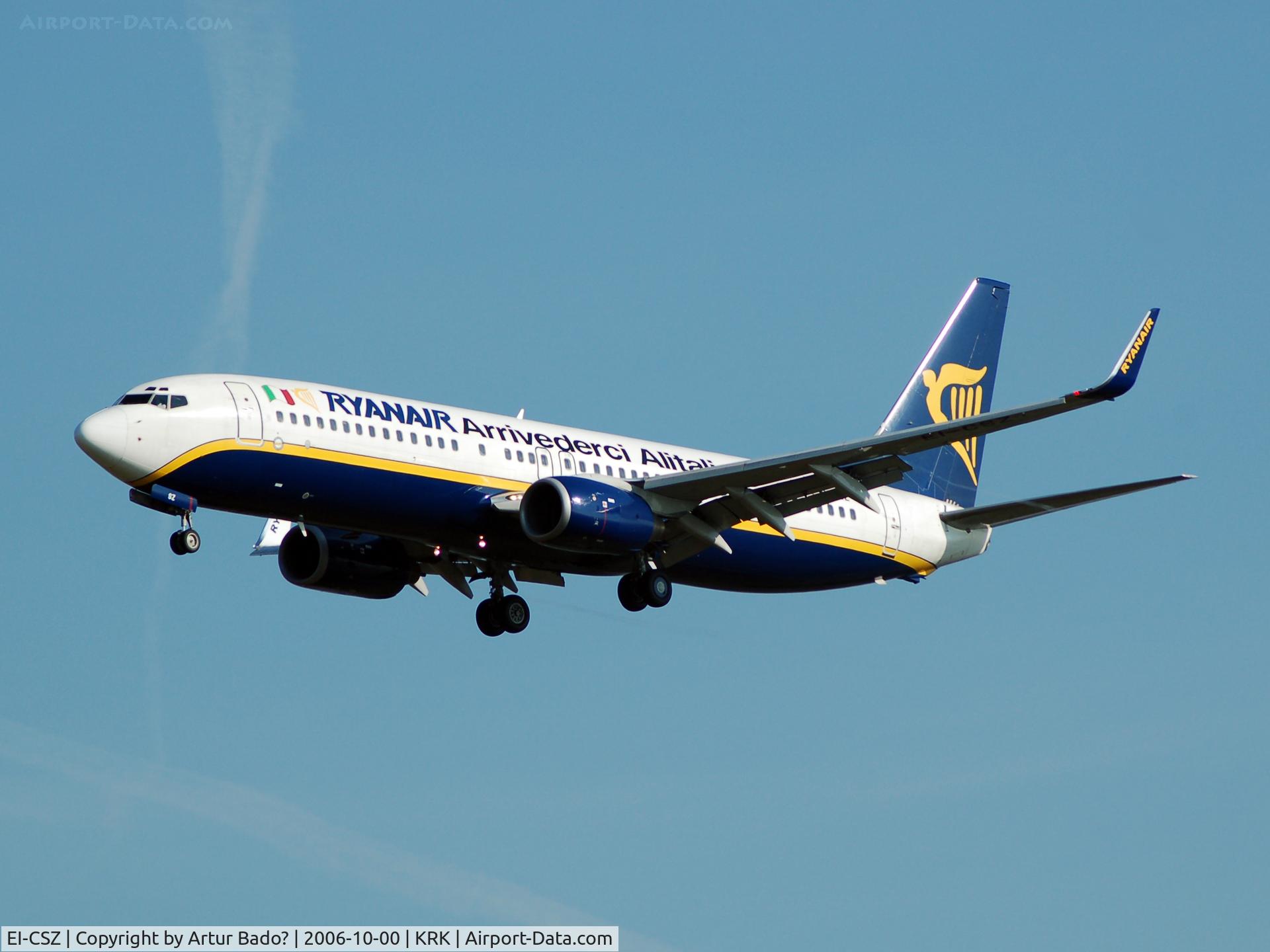 EI-CSZ, 2002 Boeing 737-8AS C/N 32780, Ryanair
