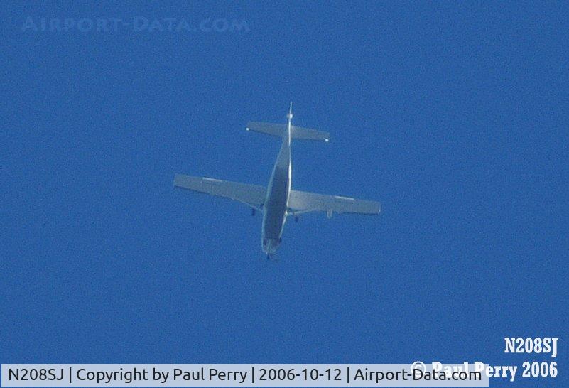 N208SJ, 2000 Cessna 208B C/N 208B0870, Cargo run headed east over Ahoskie