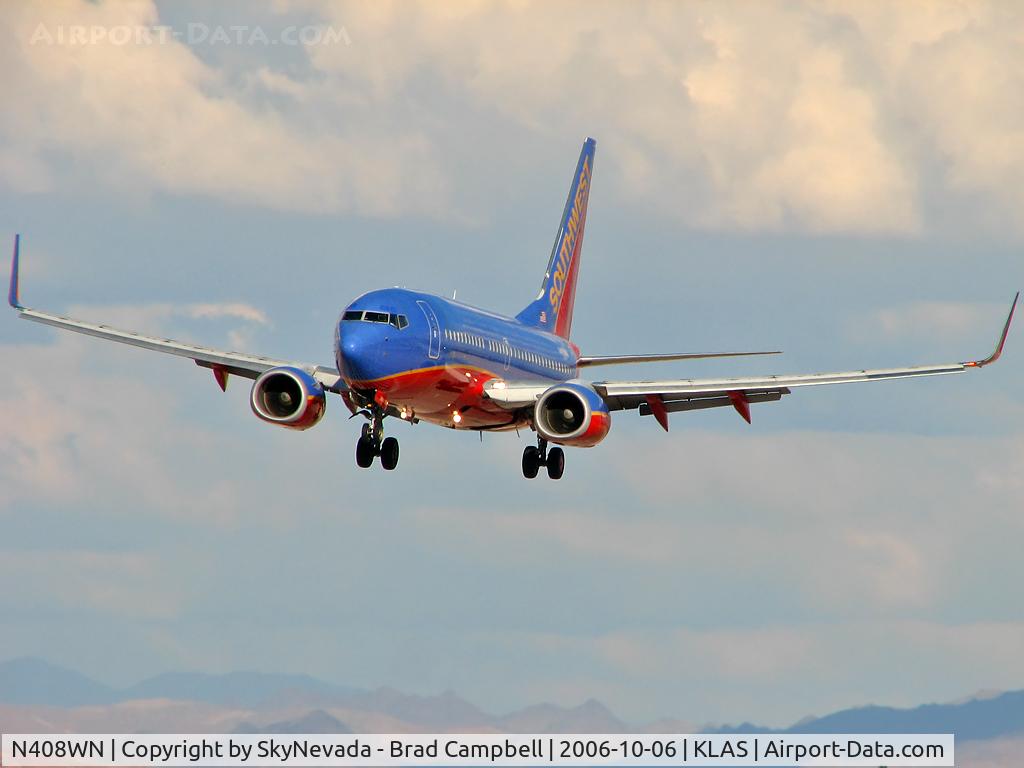 N408WN, 2001 Boeing 737-7H4 C/N 27895, Southwest Airlines / 2001 Boeing 737-7H4
