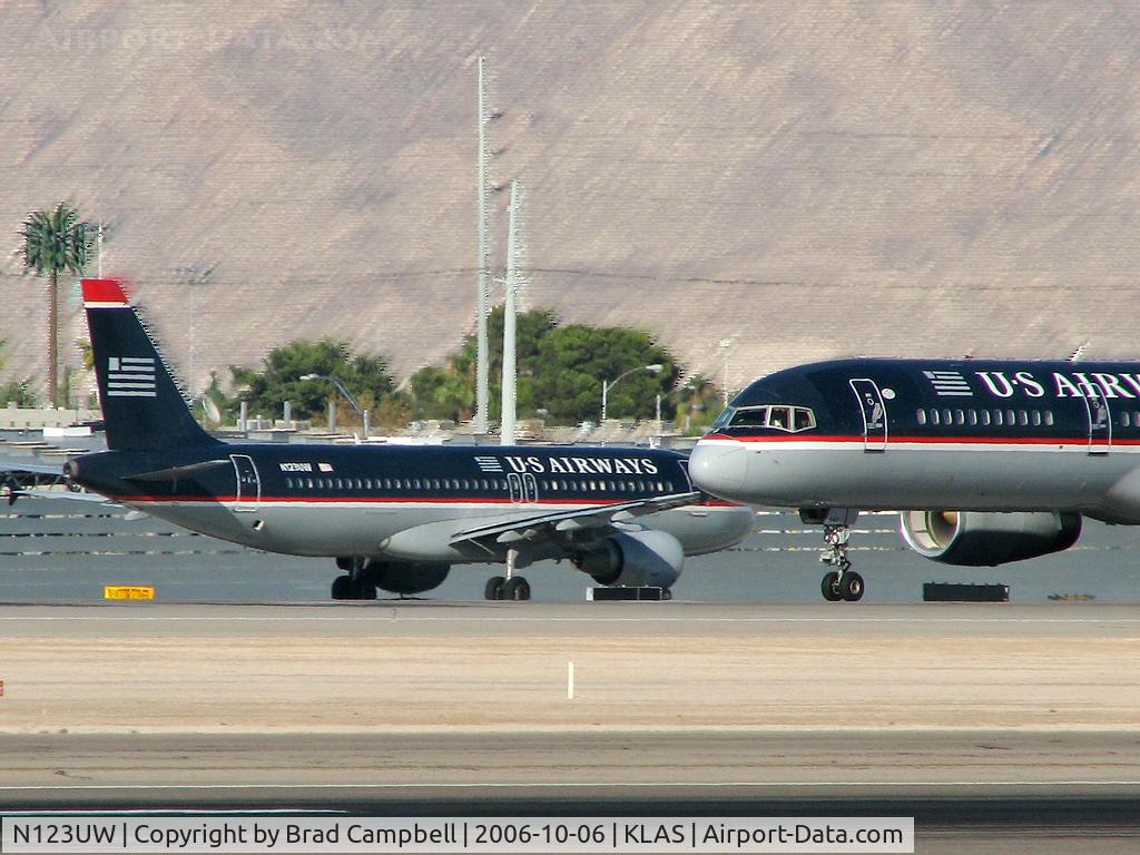N123UW, 2000 Airbus A320-214 C/N 1310, US Airways / 2000 Airbus Industrie A320-214 / US Airways N940UW is to the right and yes, I added a 'Rough Pastels' layer to the background - it almost looks natural!