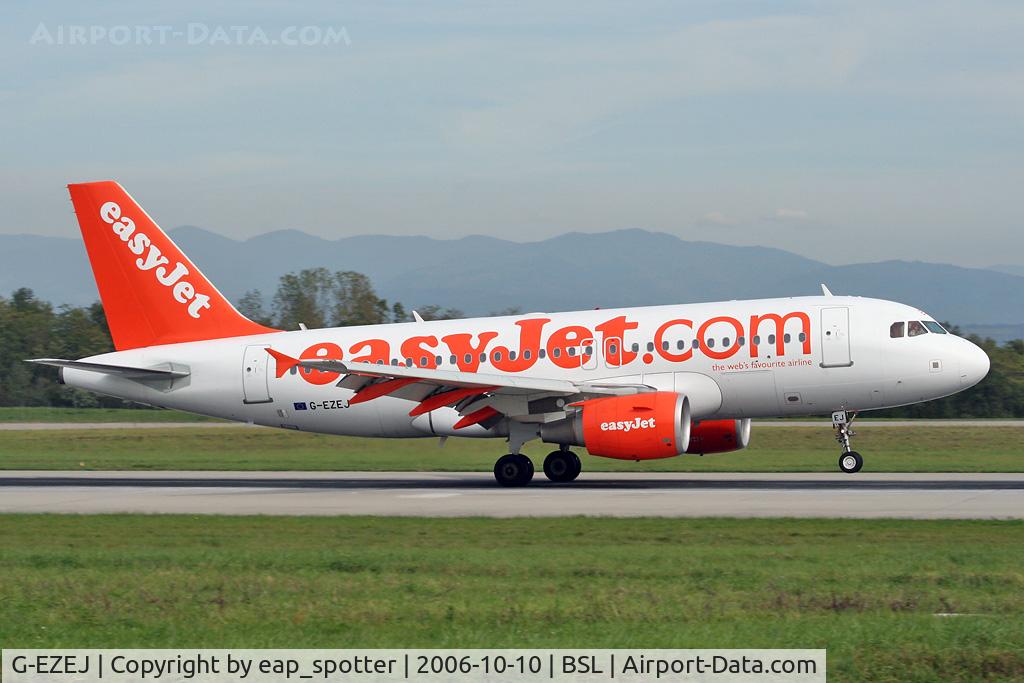 G-EZEJ, 2004 Airbus A319-111 C/N 2214, inbound from LPL