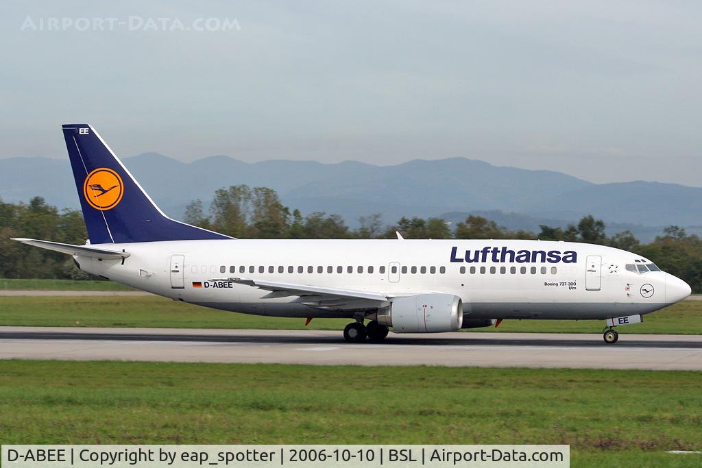 D-ABEE, 1991 Boeing 737-330 C/N 25216, Departing to Frankfurt