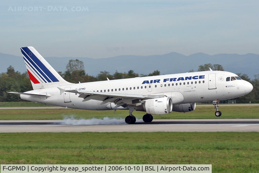 F-GPMD, 1993 Airbus A319-113 C/N 618, inbound from ORY