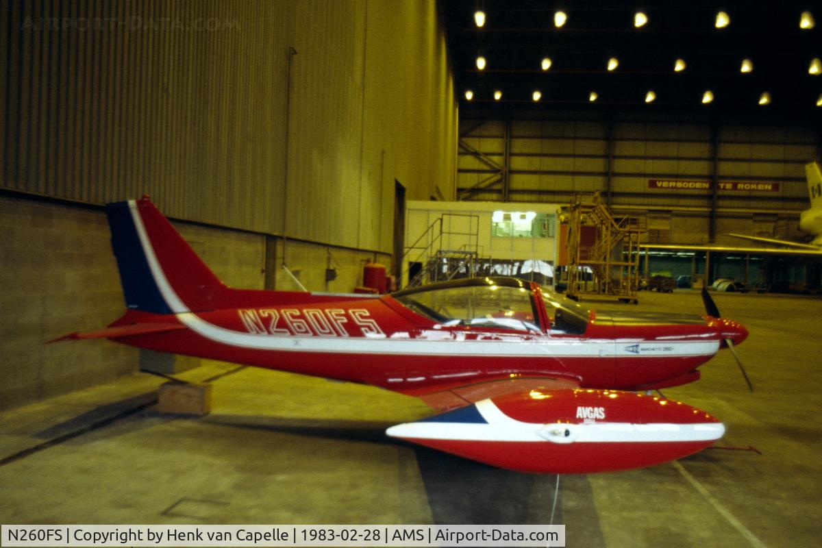 N260FS, 1970 SIAI-Marchetti F-260 C/N 2-40, Parked in KLM hangar at Amsterdam Schiphol-Oost