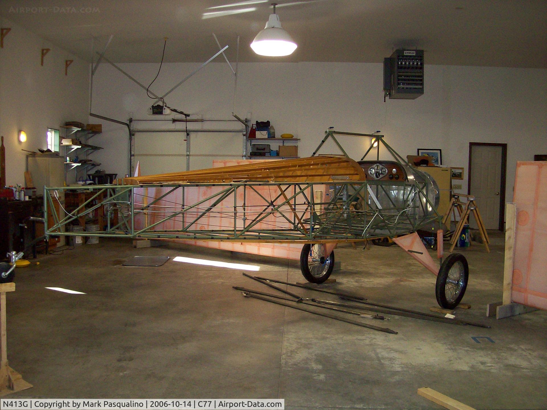 N413G, 2008 Pober Junior Ace C/N 61-N, Pober Jr Ace project.  To be registered N413G