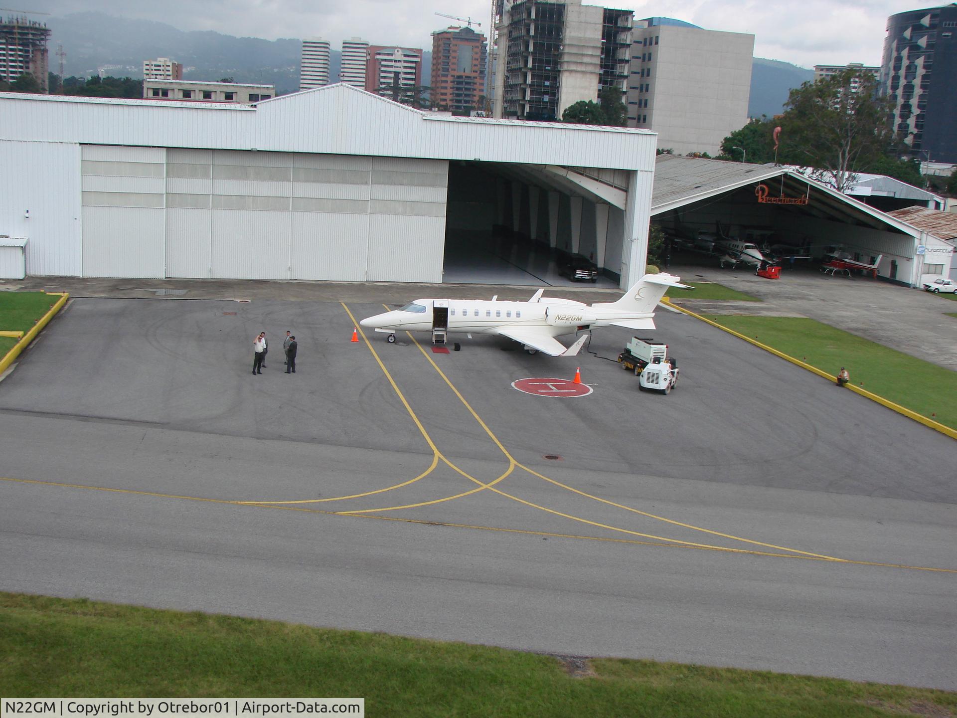 N22GM, 2005 Learjet 45 C/N 2038, At La Aurora airport