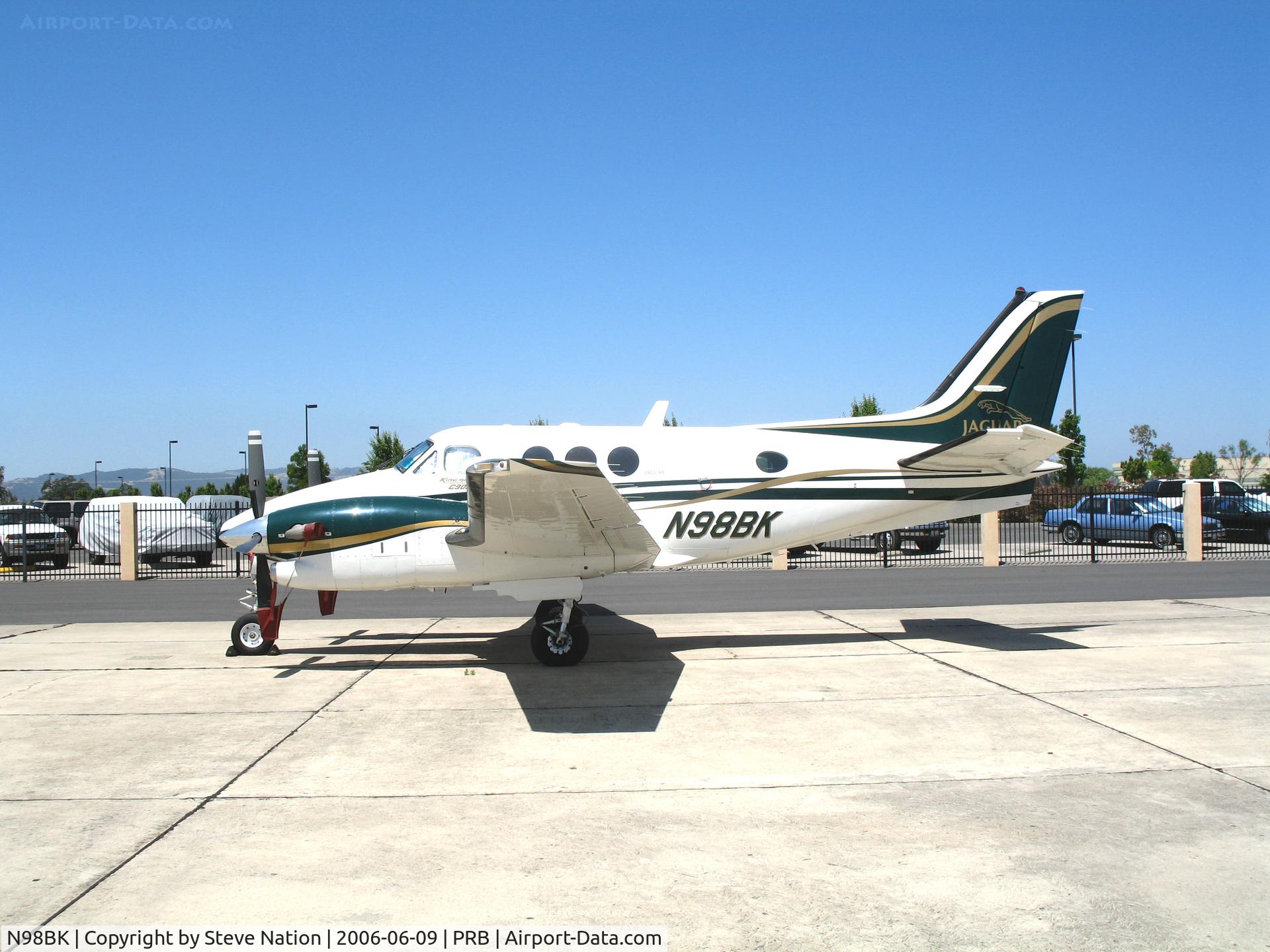 N98BK, 1998 Raytheon C90A King Air C/N LJ-1522, Mid-State Bank & Trust 1988 Beech C90A KIng Air (Jaguar TL) @ Paso Robles Municipal, CA