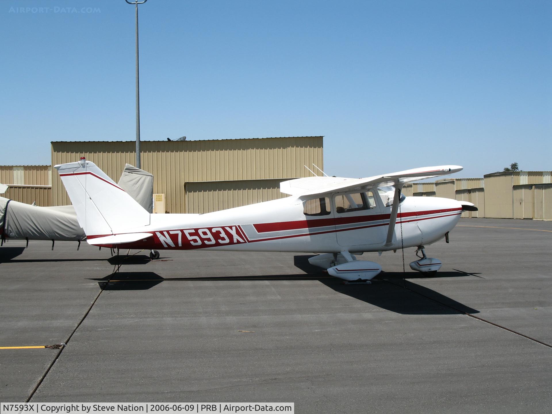 N7593X, 1960 Cessna 172B C/N 17248093, 1960 Cessna 172B @ Paso Robles Municipal, CA