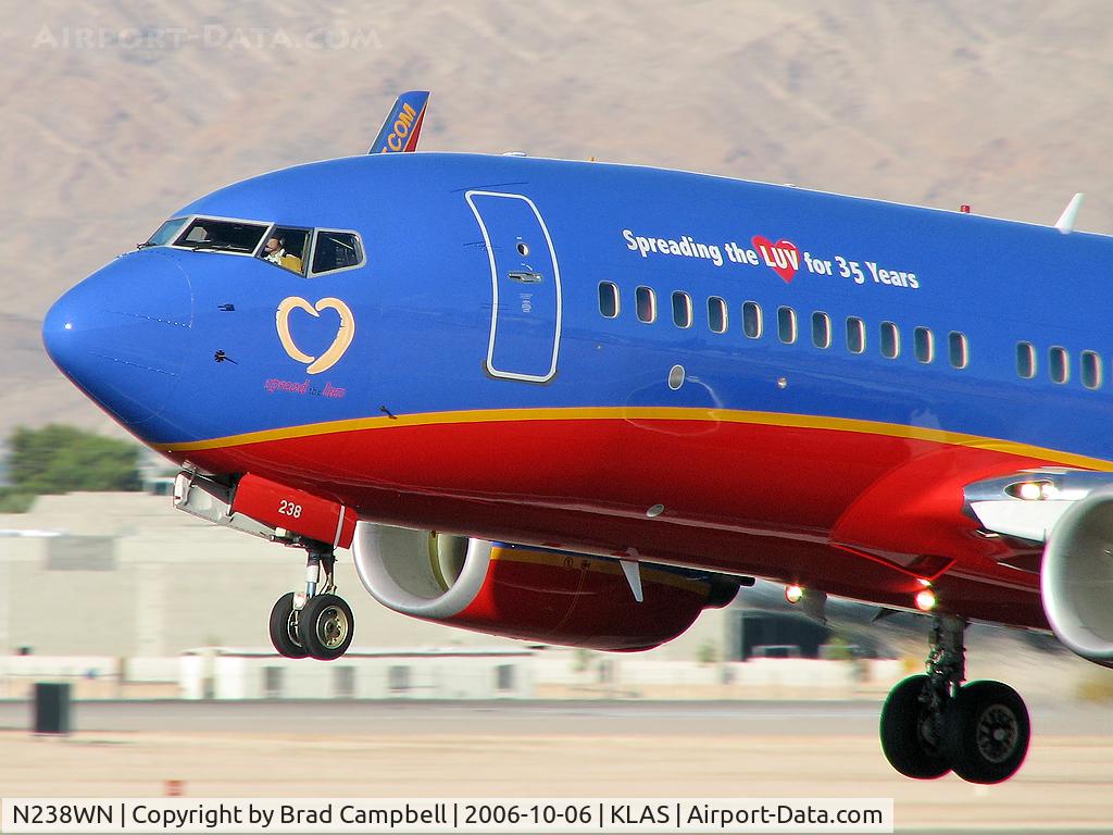 N238WN, 2005 Boeing 737-7H4 C/N 34713, Southwest Airlines - 'Spreading the Luv for 35 Years' / 2005 Boeing 737-7H4
