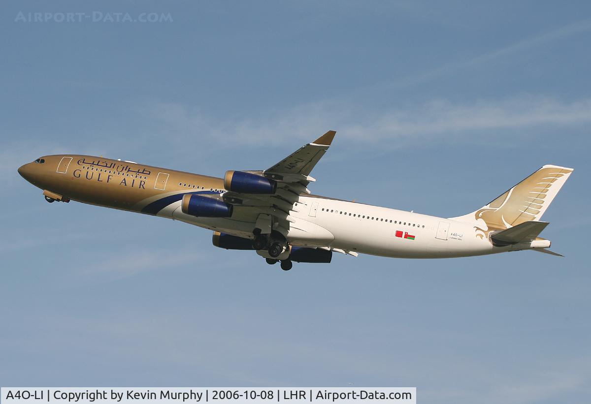 A4O-LI, 2003 Airbus A340-313 C/N 554, Gulf Air Bus