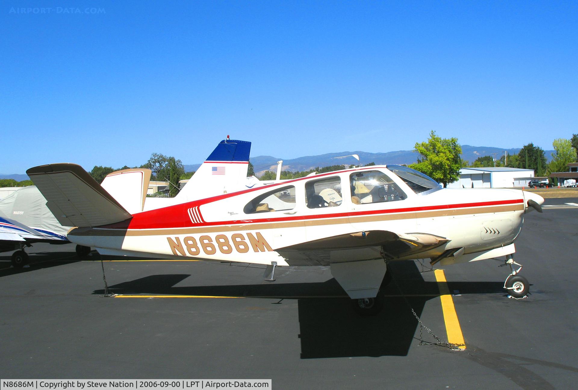 N8686M, 1963 Beech P35 Bonanza C/N D-7275, 1963 Beech P35 Bonanza @ Lampson Field (Lakeport), CA