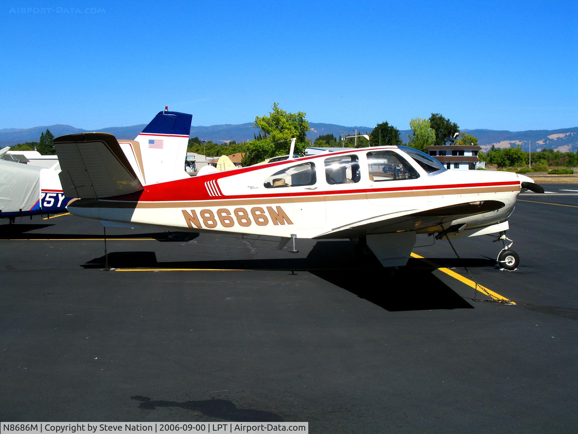 N8686M, 1963 Beech P35 Bonanza C/N D-7275, 1963 Beech P35 Bonanza @ Lampson Field (Lakeport), CA
