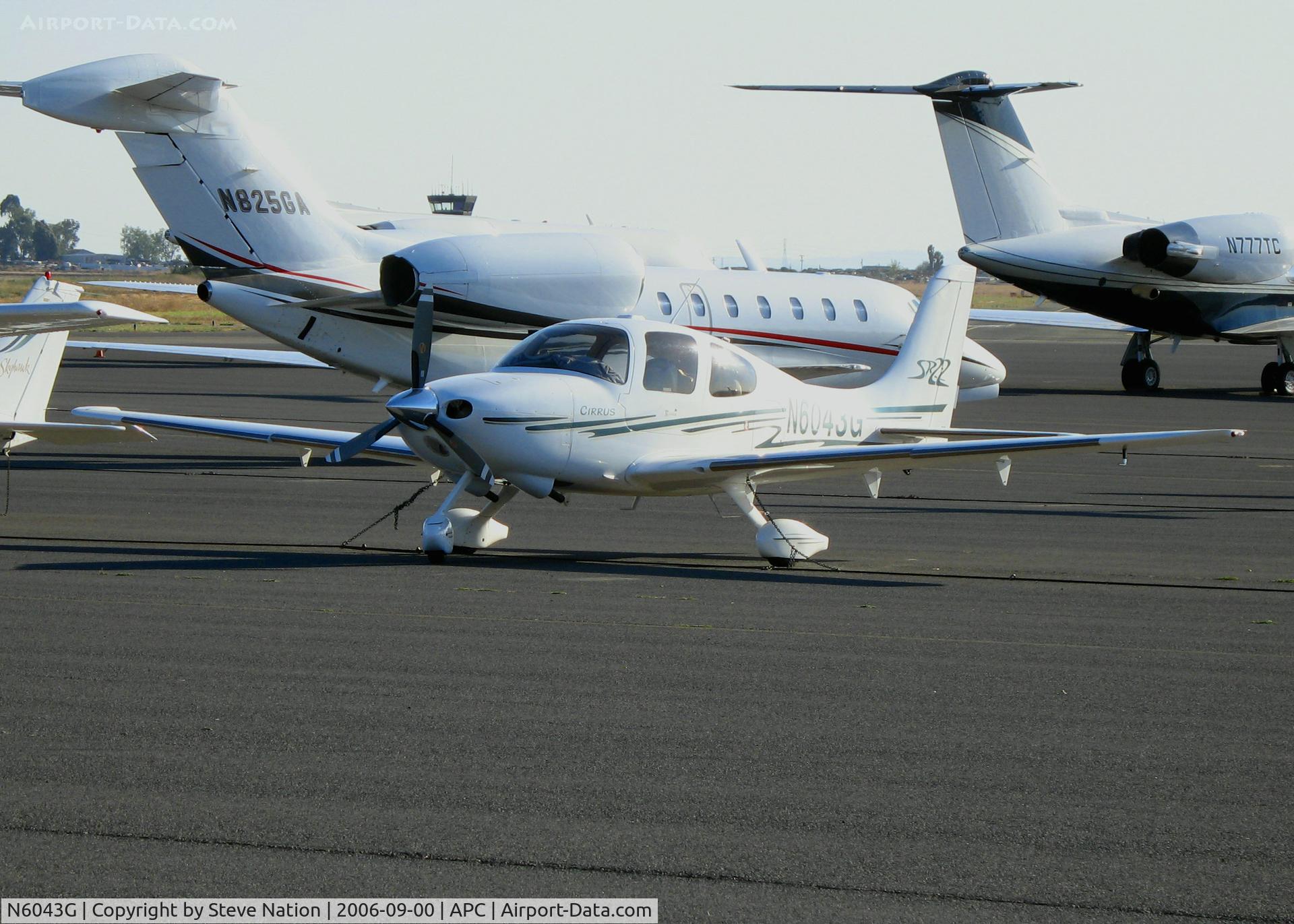 N6043G, 2003 Cirrus SR22 C/N 0607, Jakes Aviation 2003 Cirrus Design SR22 visting from Henderson, NV @ Napa County Airport, CA