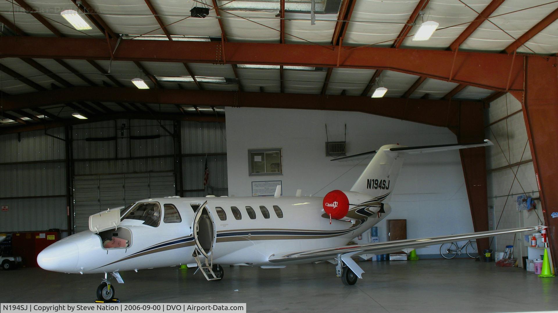 N194SJ, 2003 Cessna 525A CitationJet CJ2 C/N 525A0194, SJ Aviation 2003 Cessna 525A hangared @ Gnoss Field (Novato), CA