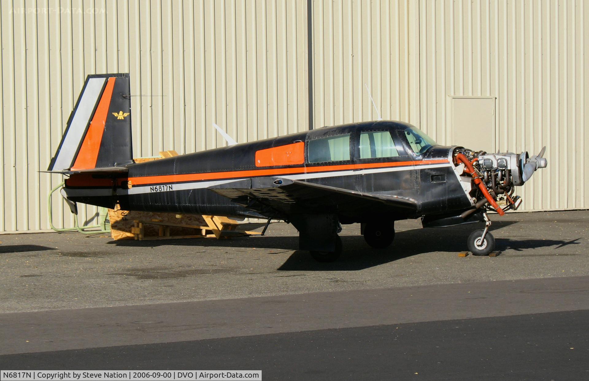 N6817N, 1968 Mooney M20C Ranger C/N 680113, 1968 Mooney M20C minus cowling @ Gnoss Field (Novato), CA