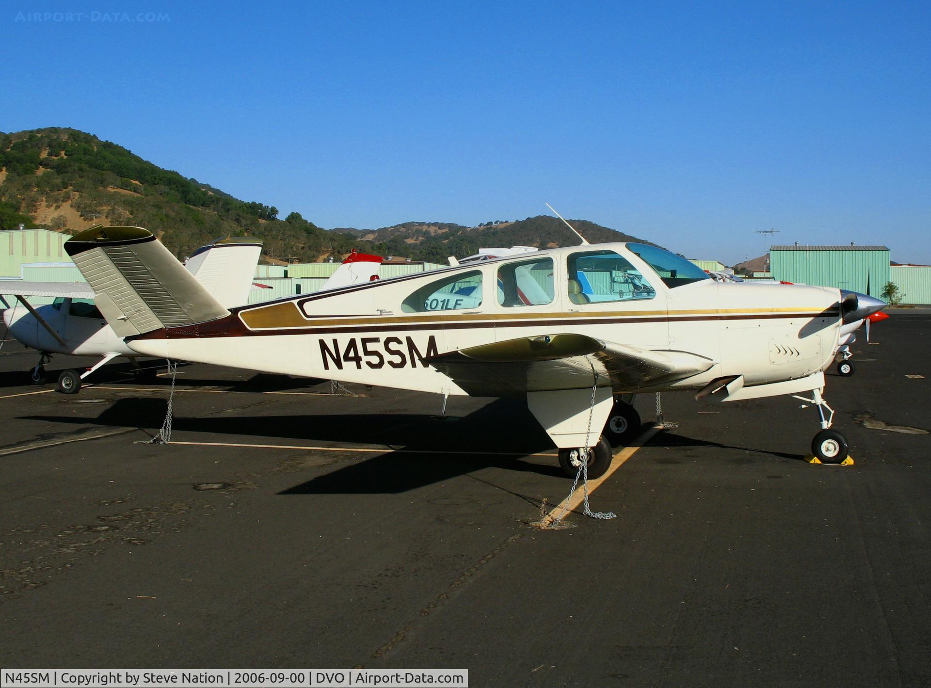 N45SM, 1963 Beech P35 Bonanza C/N D-7301, 1963 Beech P35 Bonanza @ Gnoss Field (Novato), CA