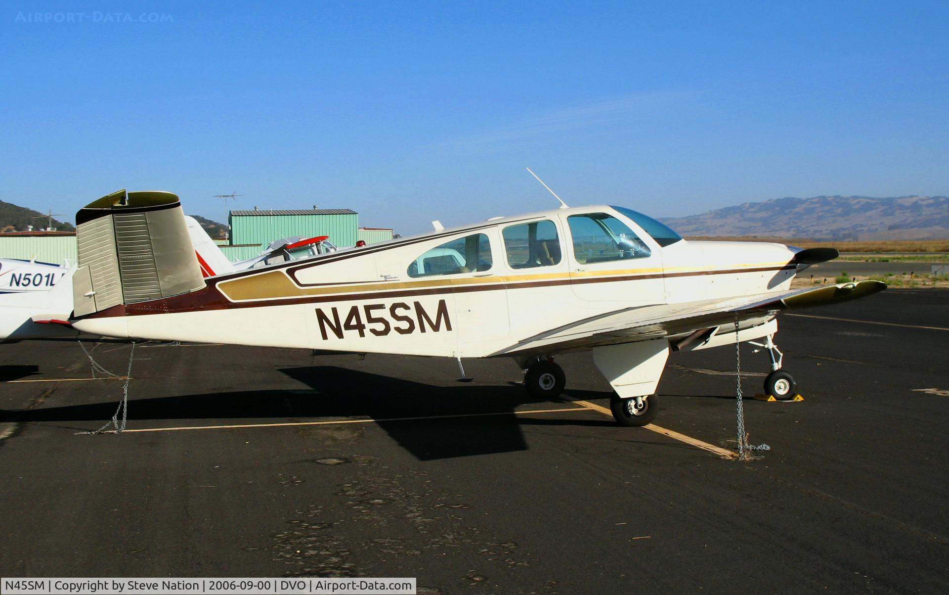 N45SM, 1963 Beech P35 Bonanza C/N D-7301, 1963 Beech P35 Bonanza @ Gnoss Field (Novato), CA