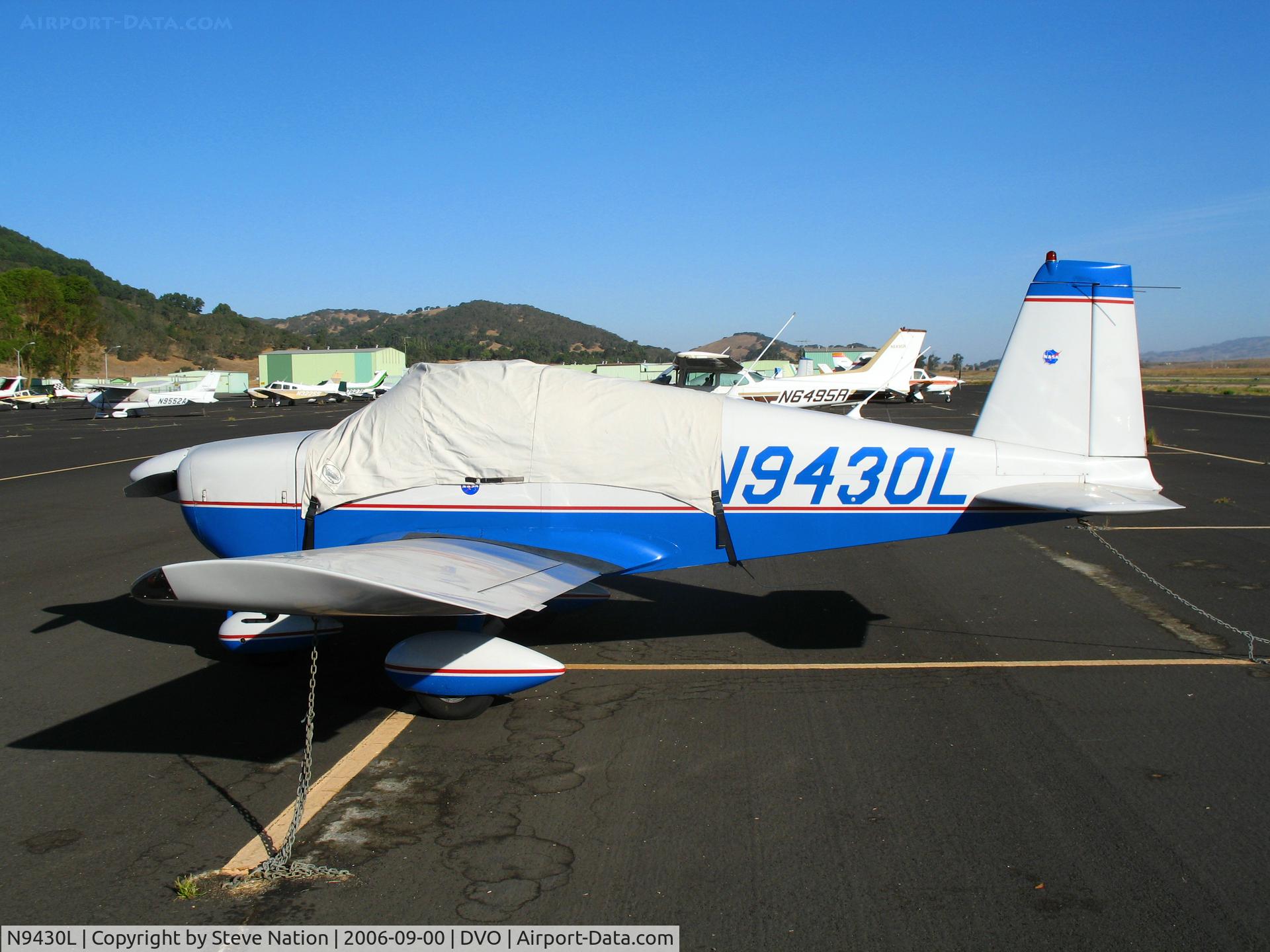 N9430L, 1971 American Aviation AA-1A Trainer C/N AA1A-0230, 1971 American Aviation AA-1A (with cockpit cover) @ Gnoss Field (Novato), CA