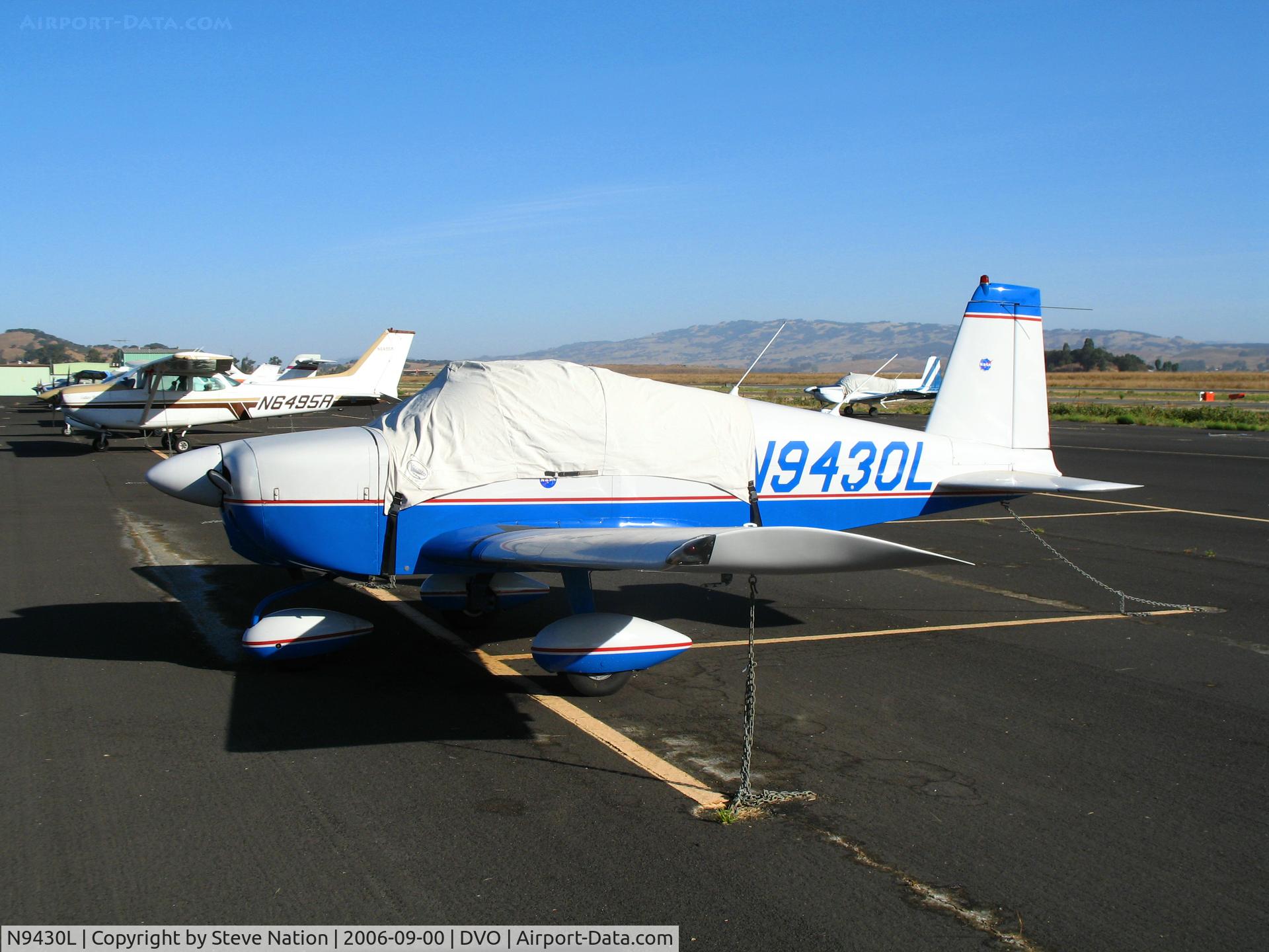 N9430L, 1971 American Aviation AA-1A Trainer C/N AA1A-0230, 1971 American Aviation AA-1A (with cockpit cover) @ Gnoss Field (Novato), CA