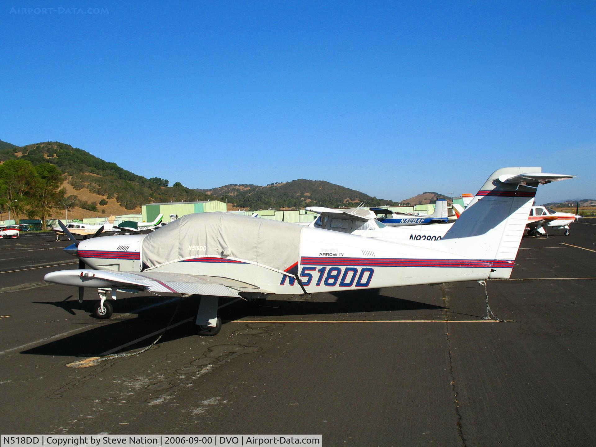 N518DD, 1983 Piper PA-28RT-201T Arrow IV C/N 28R-8331015, 1983 Piper PA-28RT-201T visiting from Oregon (with cockpit cover) @ Gnoss Field (Novato), CA