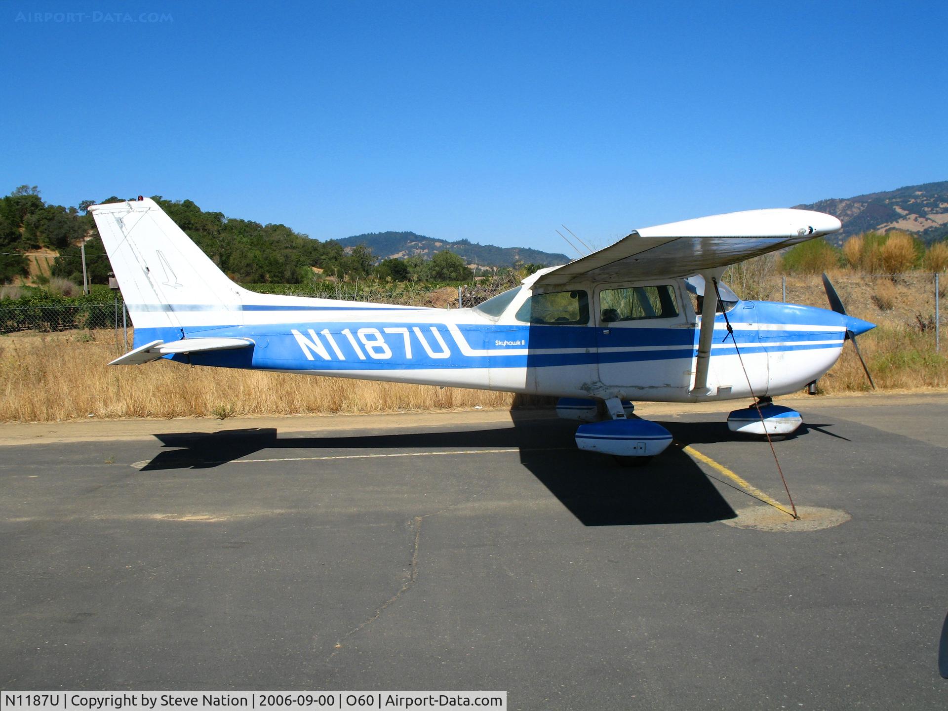 N1187U, 1976 Cessna 172M C/N 17266888, 1976 Cessna 172M @ Cloverdale Airport, CA
