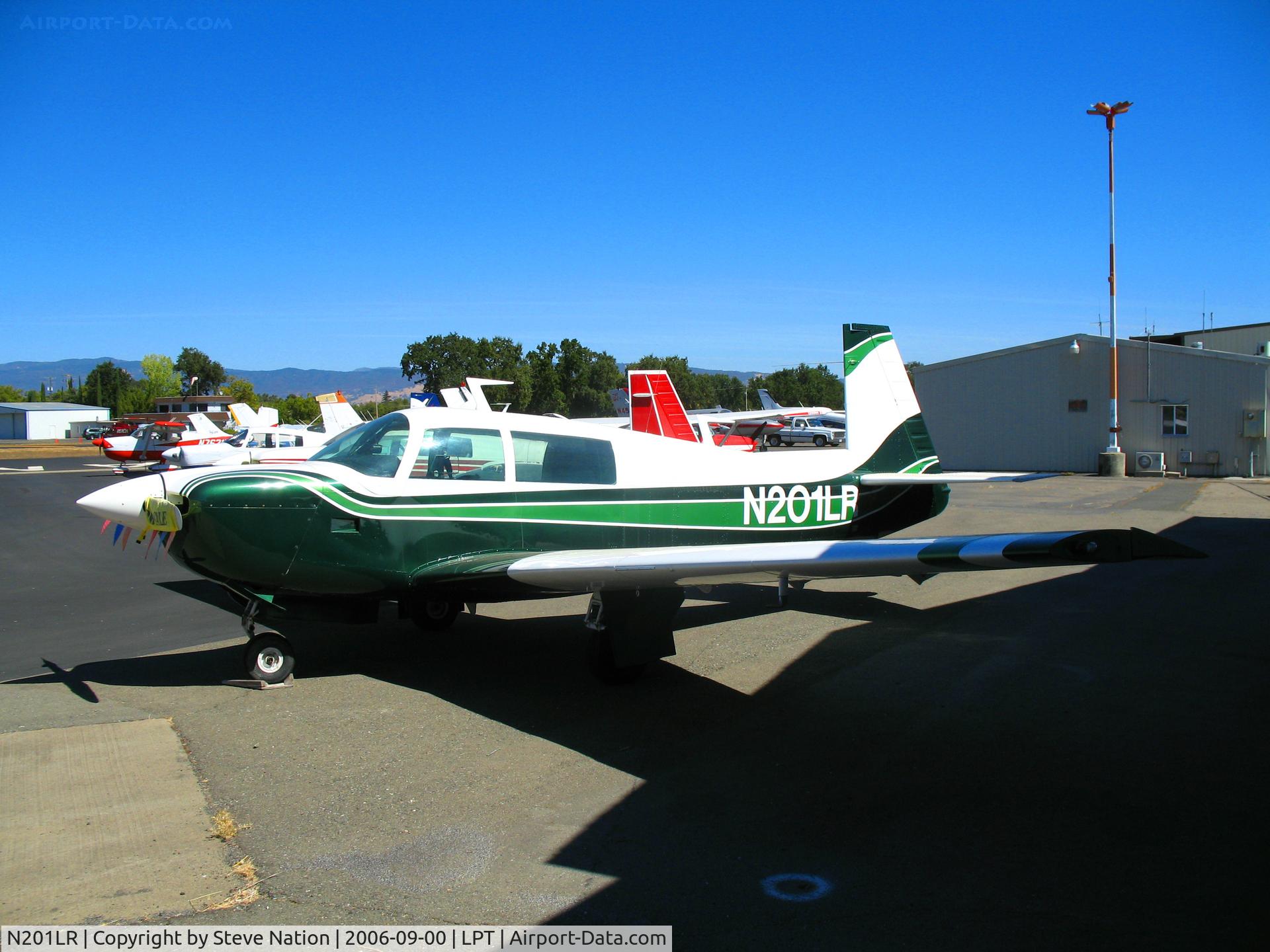 N201LR, 1978 Mooney M20J 201 C/N 24-0442, 1978 Mooney M20J in for maintenance @ Lampson Field (Lakeport), CA