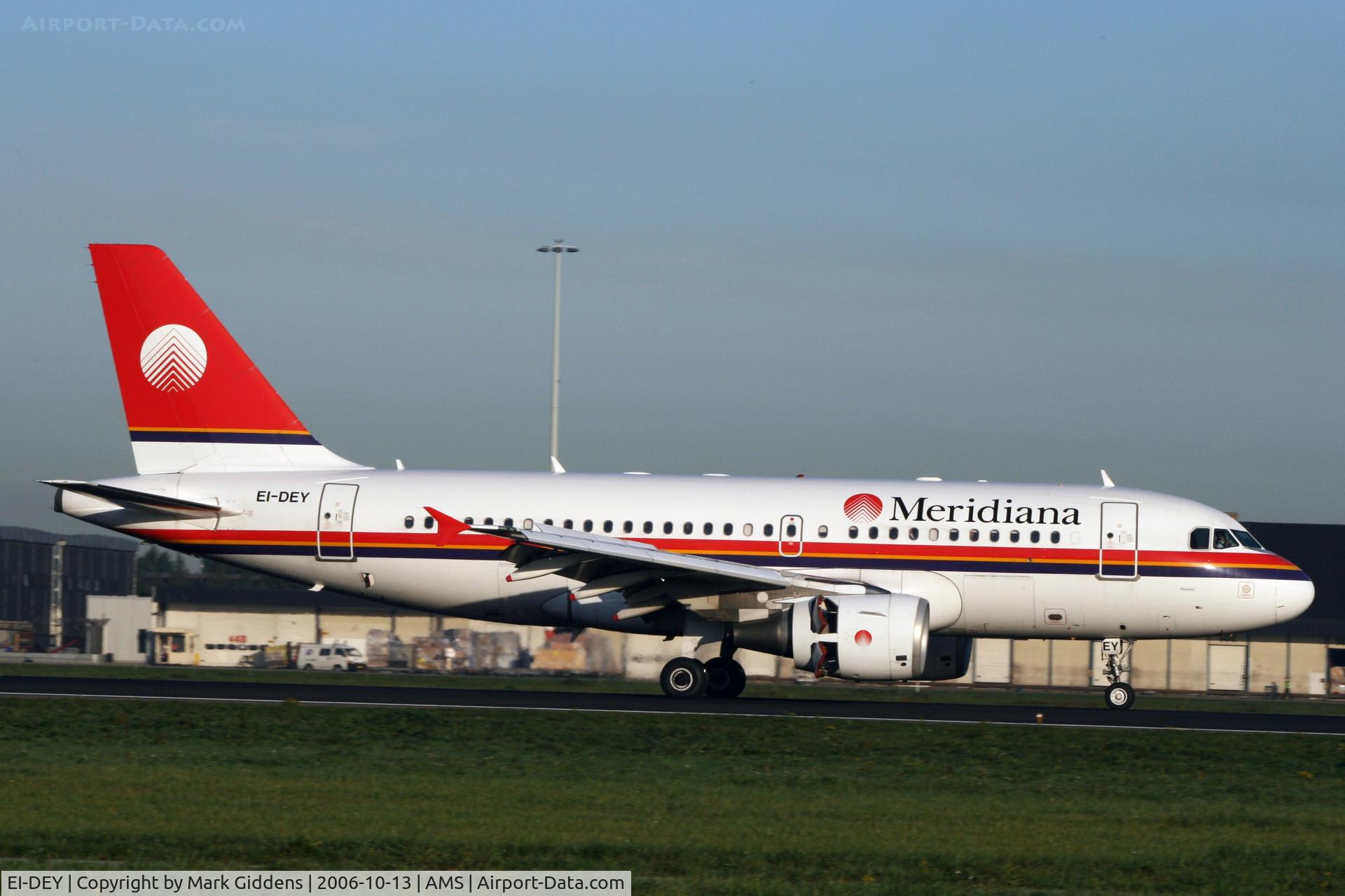 EI-DEY, 1999 Airbus A319-112 C/N 1102, Meridiana Airbus A319
