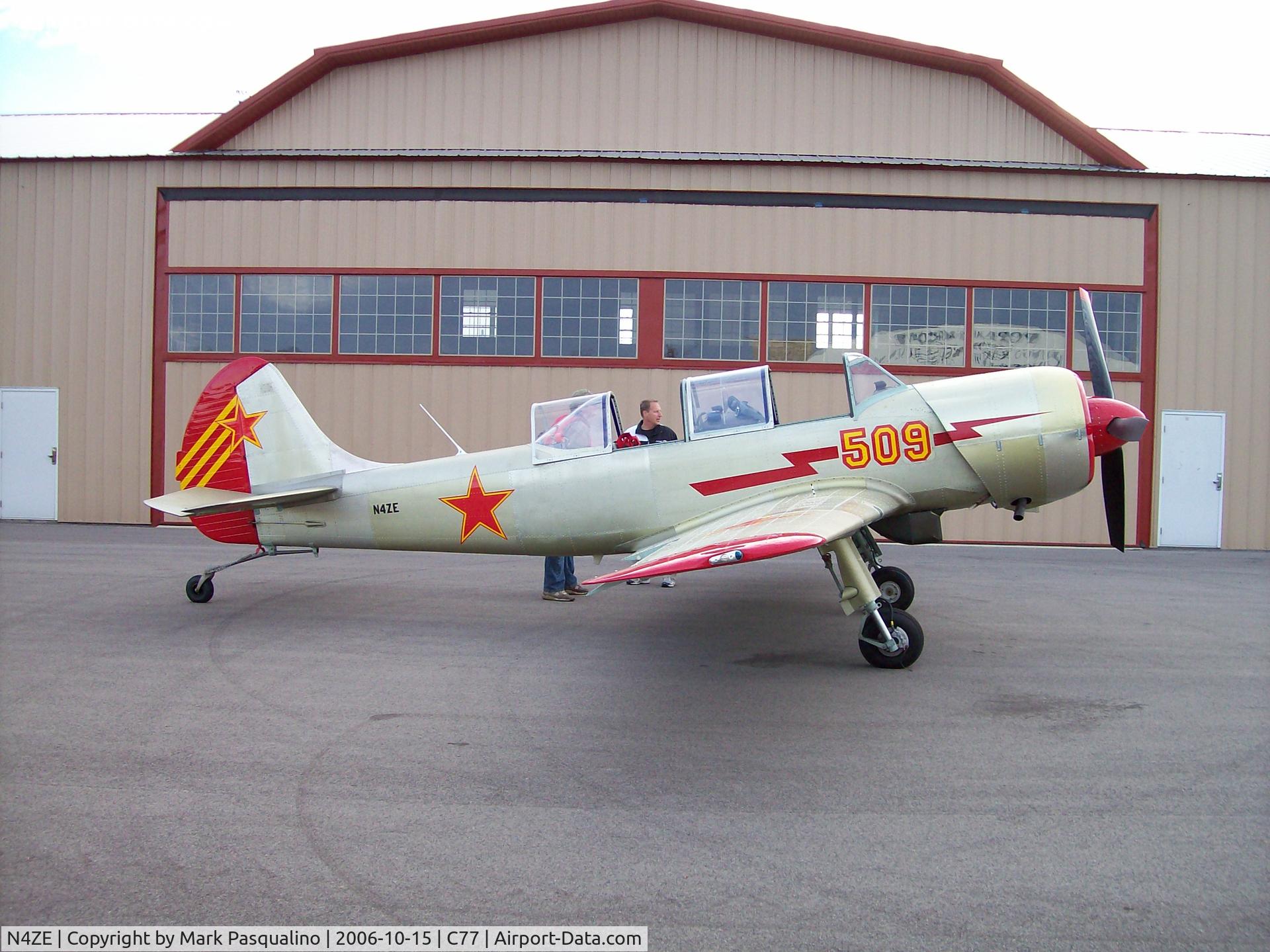 N4ZE, 2004 Yakovlev (Aerostar) Yak-52TW C/N 0412509, YAK-52TW