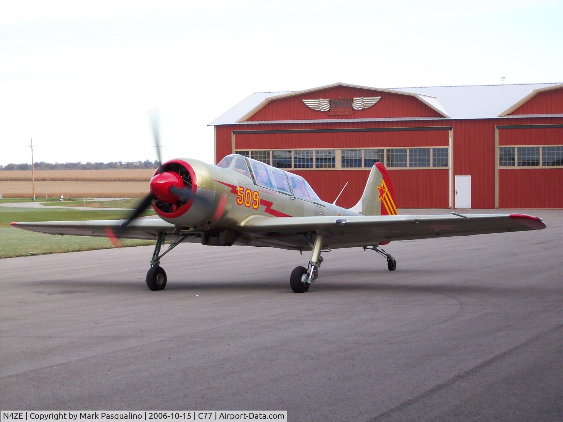 N4ZE, 2004 Yakovlev (Aerostar) Yak-52TW C/N 0412509, YAK-52TW