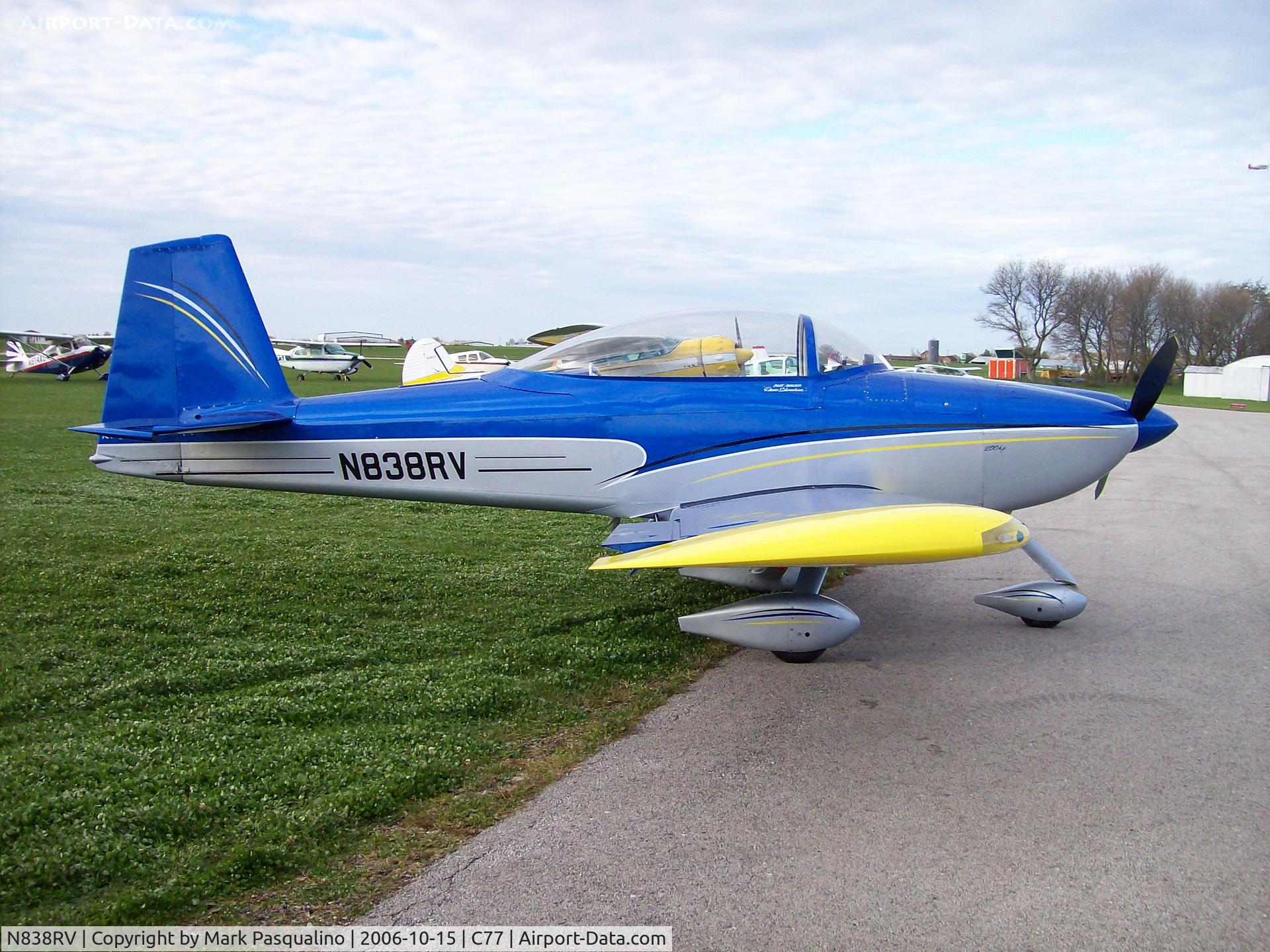 N838RV, 2002 Vans RV-8A C/N 80797, RV-8A