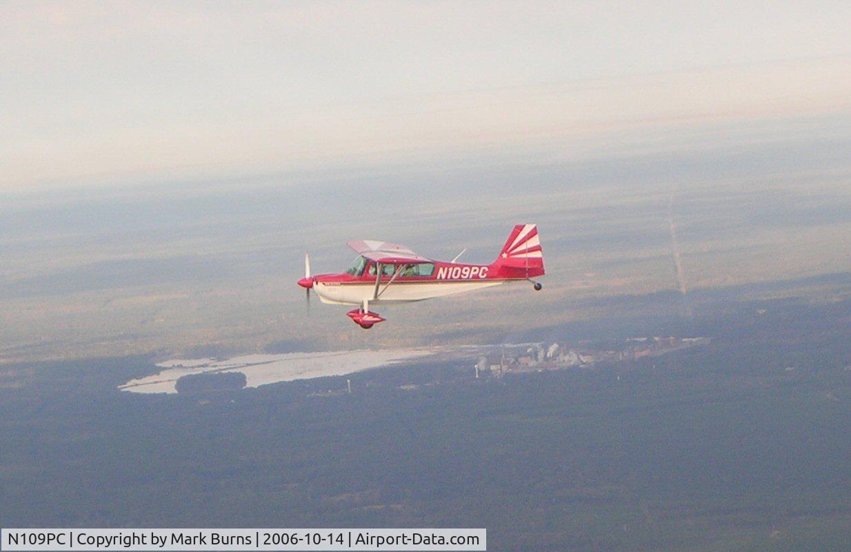 N109PC, 2005 American Champion 8KCAB Super Decathlon C/N 994-2005, Over northern Louisiana