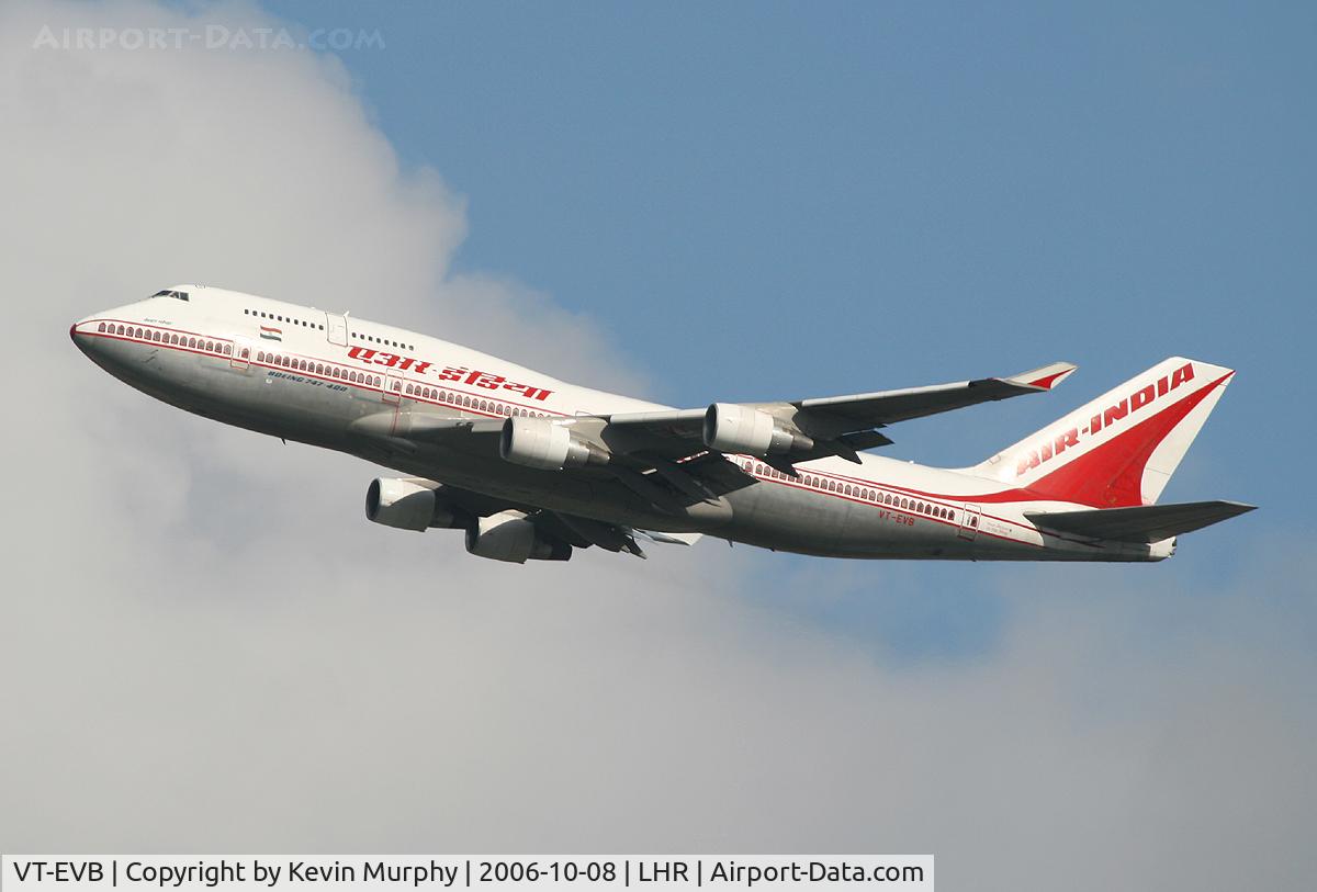 VT-EVB, 1996 Boeing 747-437 C/N 28095, Air India 747