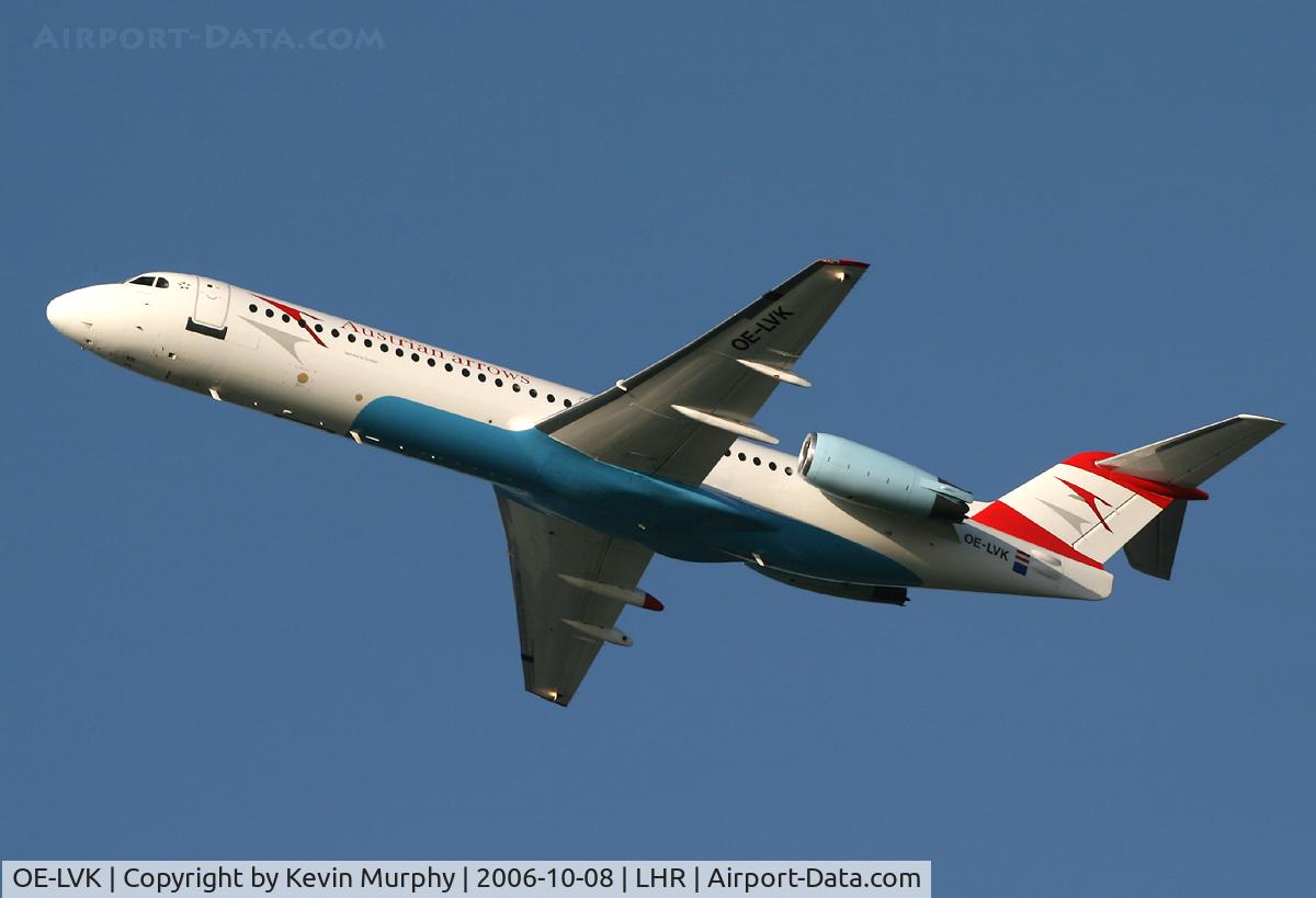 OE-LVK, 1992 Fokker 100 (F-28-0100) C/N 11397, Austrian Fokker