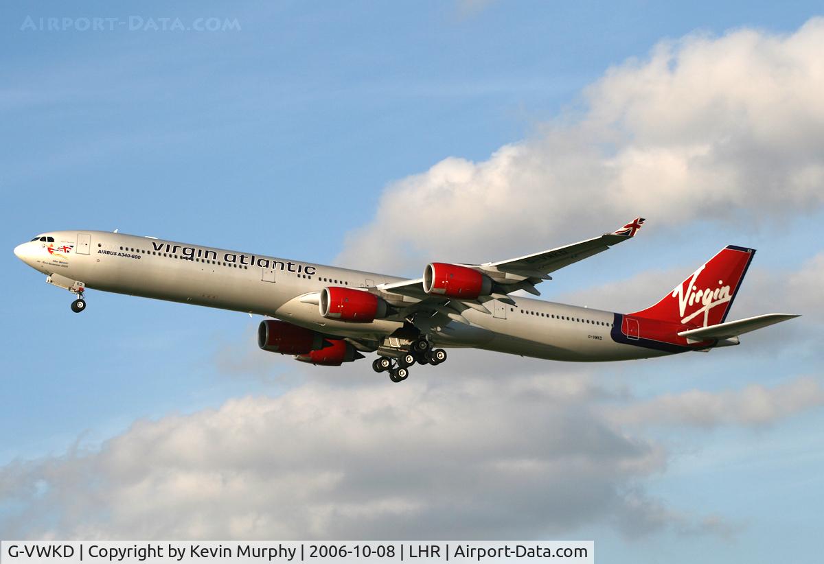 G-VWKD, 2005 Airbus A340-642 C/N 706, Newish Virgin A340