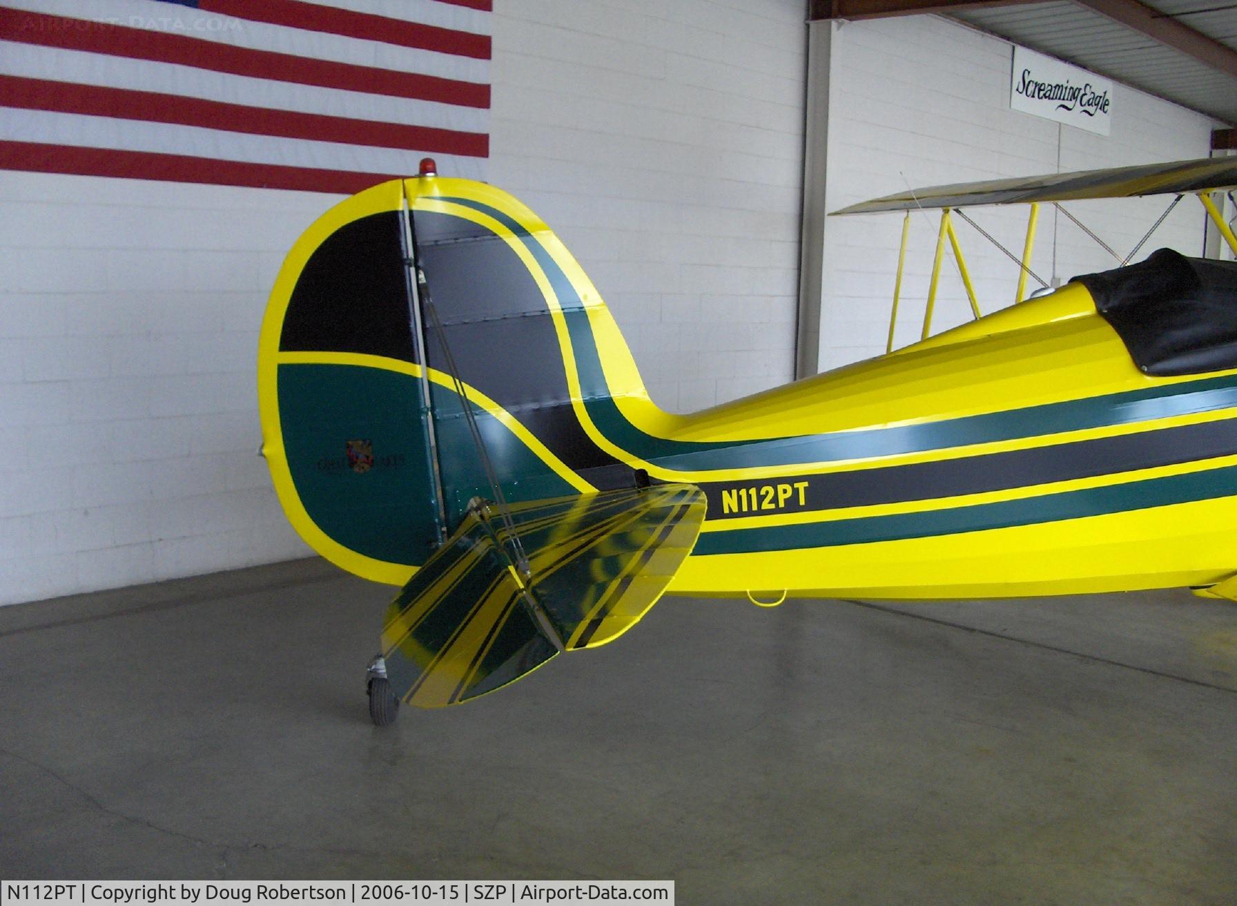 N112PT, 1978 Great Lakes 2T-1A-2 Sport Trainer C/N 0808, 1978 Great Lakes 2T-1A-2, Lycoming IO-360-B1F6 180 Hp, empennage