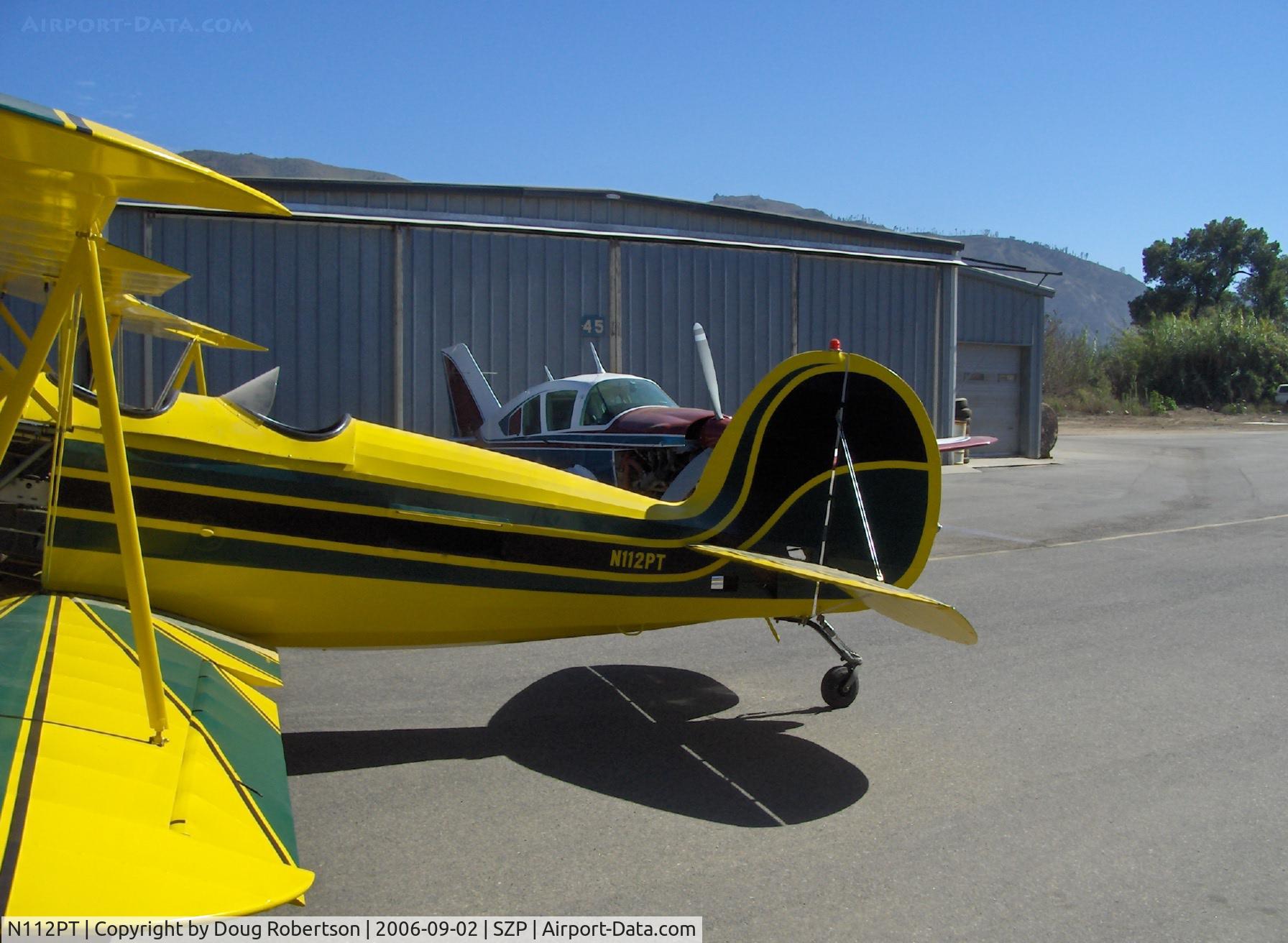 N112PT, 1978 Great Lakes 2T-1A-2 Sport Trainer C/N 0808, 1978 Great Lakes 2T-1A-2, Lycoming IO-360-B1F6 180 Hp, empennage