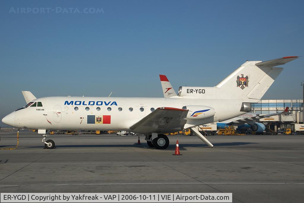 ER-YGD, 1979 Yakovlev Yak-40 C/N 9831458, Moldova Yakovlev 40