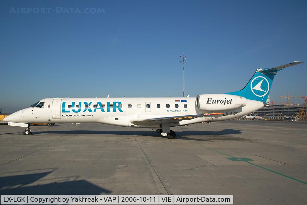 LX-LGK, 2005 Embraer ERJ-135LR (EMB-135LR) C/N 14500886, Luxair Embraer 135