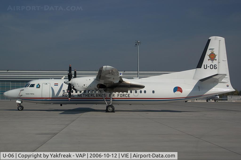 U-06, 1993 Fokker 50 C/N 20287, Netherlands Air Force Fokker 50