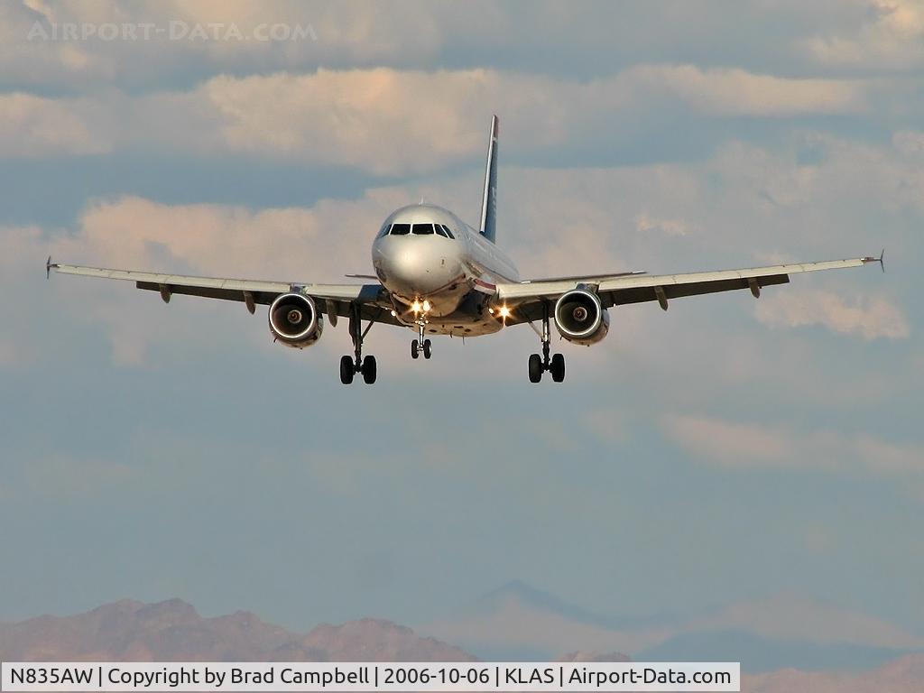 N835AW, 2005 Airbus A319-132 C/N 2458, US Airways /  Airbus A319-132