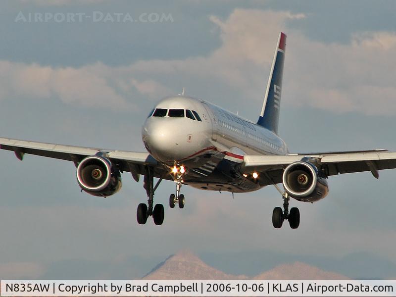 N835AW, 2005 Airbus A319-132 C/N 2458, US Airways / Airbus A319-132