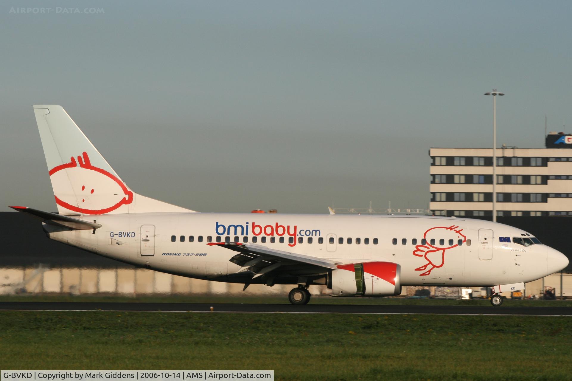 G-BVKD, 1992 Boeing 737-59D C/N 26421, BMIBaby Boeing 737-59D at Amsterdam