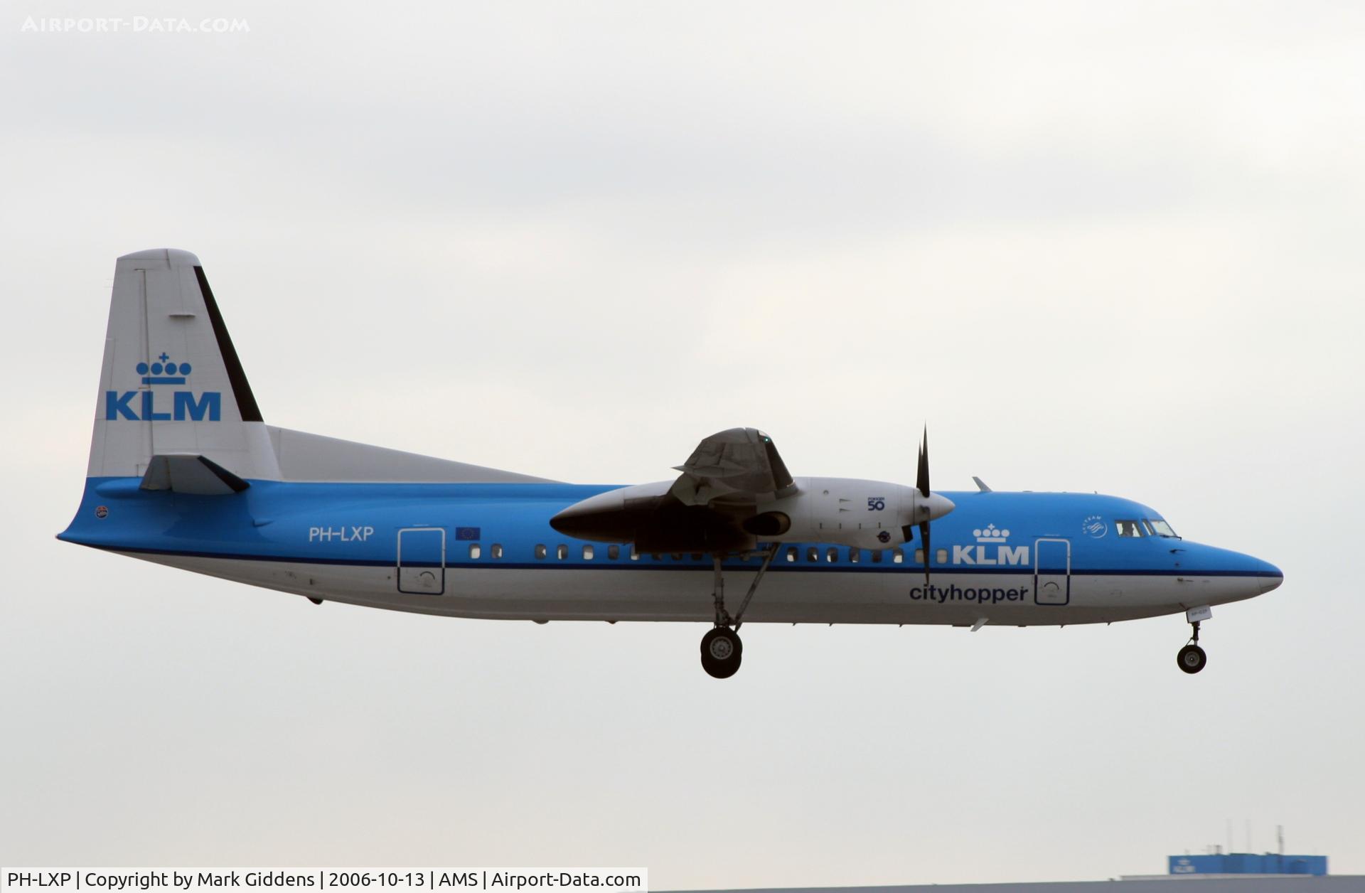 PH-LXP, 1993 Fokker 50 C/N 20276, Fokker 50  KLM Cityhopper