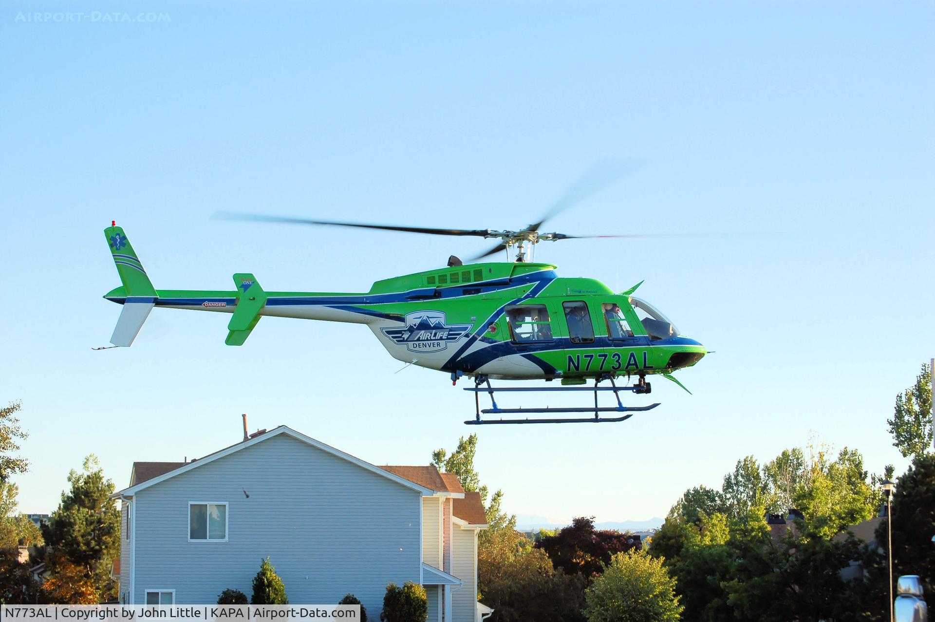 N773AL, 1997 Bell 407 C/N 53160, AirLife Lift Off